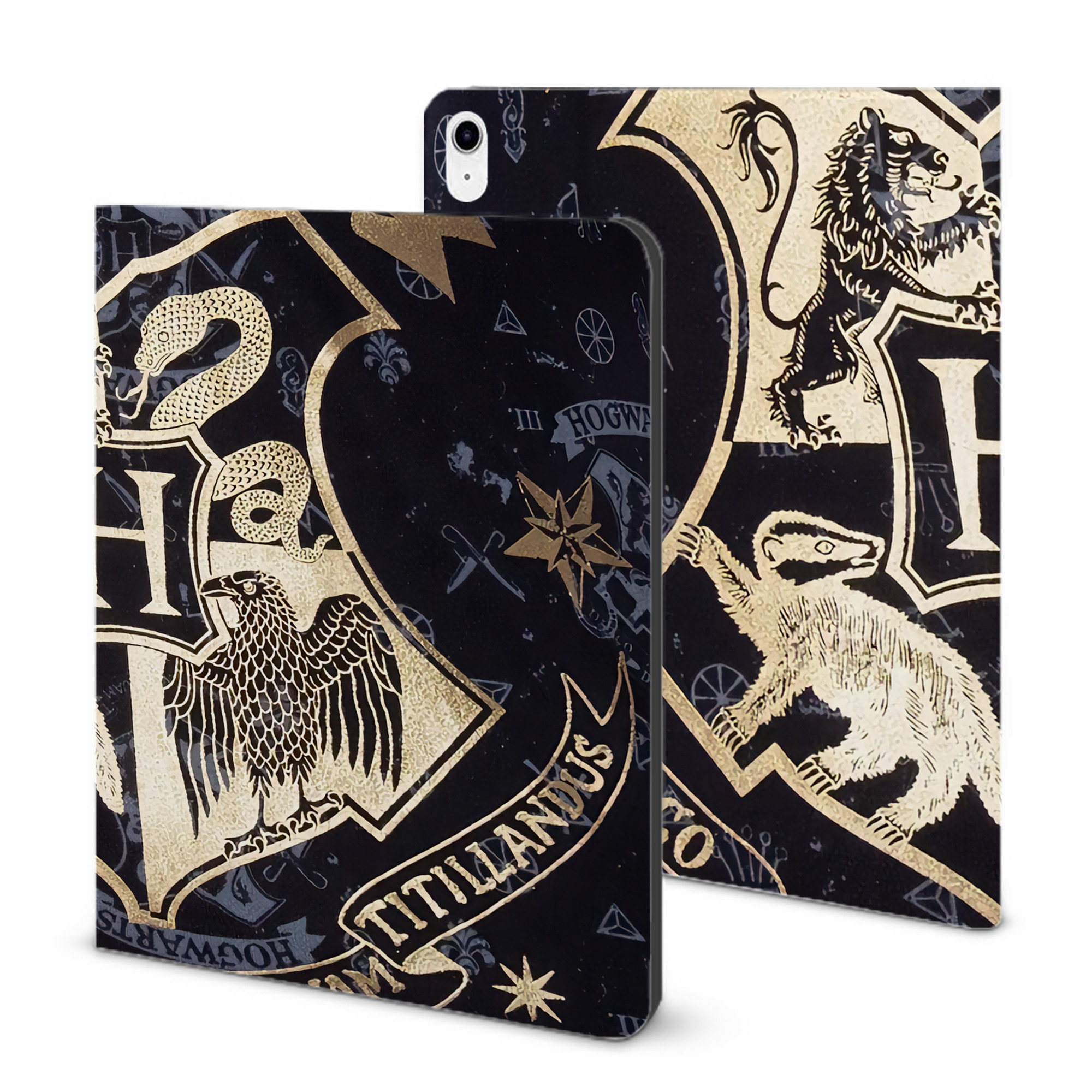 （画像用） Harry Potter ハリー・ポッターシリーズ IPad ケース ブック型 PUレザー TPU 耐衝撃 軽量 薄型 ペン収納なし 全面保護 IPad 各モデル対応